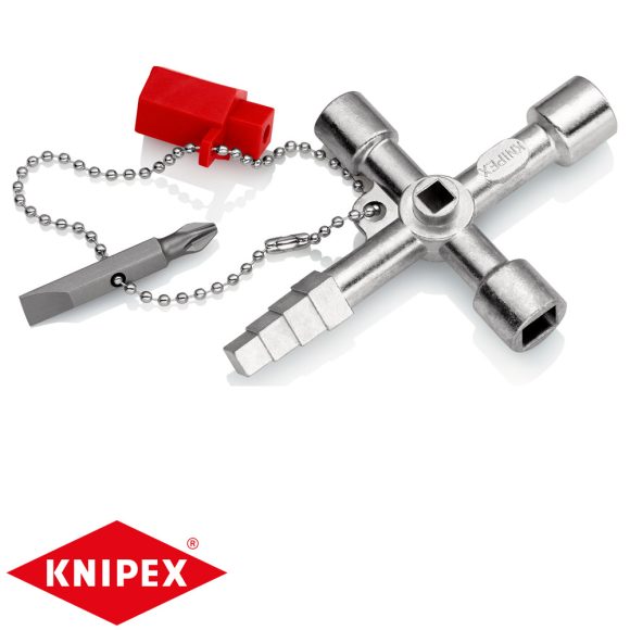 Knipex 00 11 04 Profi-Key kulcs elzáró rendszerekhez