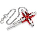 Knipex 00 11 06 V01 Univerzális épírőipari kulcs (használatos szekrényekhez és elzáró rendszerekhez)