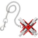 Knipex 00 11 06 Univerzális kulcs (használatos szekrényekhez és elzáró rendszerekhez)