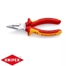 Knipex 08 26 145 hegyes kombinált fogó (VDE, 145 mm)