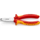 Knipex 13 46 165 csupaszító-köpenyeltávolító fogó oldalvágóval (VDE, 165 mm)