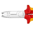 Knipex 13 46 165 csupaszító-köpenyeltávolító fogó oldalvágóval (VDE, 165 mm)