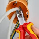 Knipex 13 46 165 csupaszító-köpenyeltávolító fogó oldalvágóval (VDE, 165 mm)