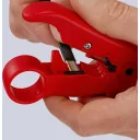 Knipex 16 60 06  csupaszító szerszám koax- és adatkábelekhez (125 mm)