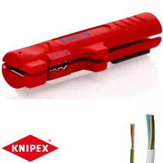   Knipex 16 64 125  kábelcsupaszító szerszám lapos és kerek kábelekhez (125 mm)