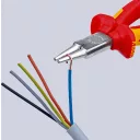 Knipex 22 06 160 kerek csőrű fogó (VDE, 160 mm)