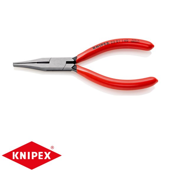 Knipex 23 01 140 laposfogó  vágóéllel (finommechanikus)(140 mm)