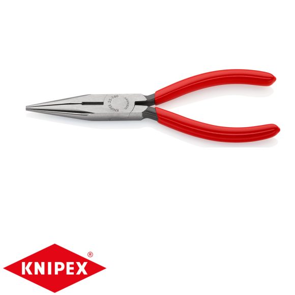 Knipex 25 01 160 félkerek csőrű fogó vágóéllel (160 mm)