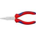 Knipex 25 05 140 félkerek csőrű fogó vágóéllel (krómozott, 140 mm)