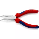 Knipex 25 25 160 hajlított félkerek csőrű fogó vágóéllel (krómozott, 160 mm)