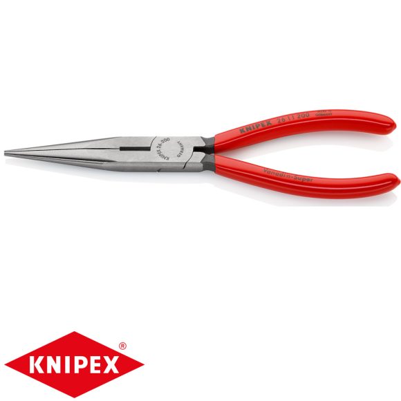 Knipex 26 11 200 félkerek csőrű fogó vágóéllel (200 mm)