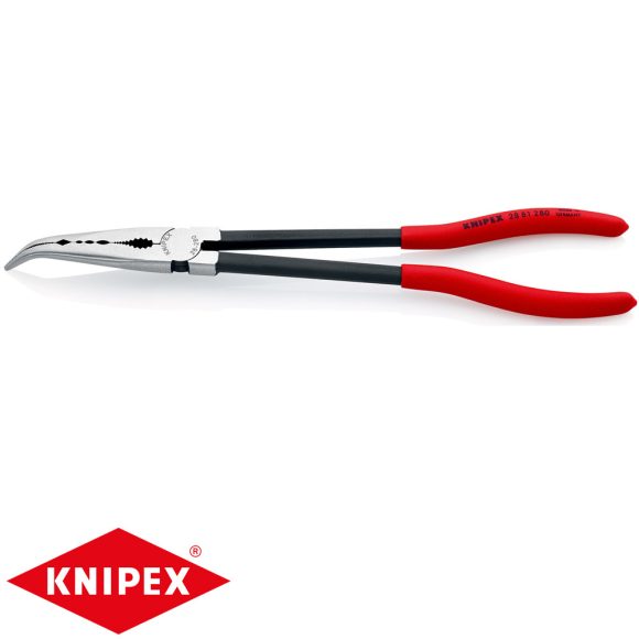 Knipex 28 81 280 hajlított félkerek csőrű szerelőfogó (280 mm)