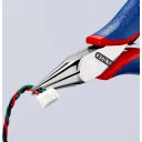 Knipex 35 22 115 elektronikai markoló fogó (félkerek hegyes pofával)(115 mm)