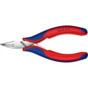 Knipex 35 42 115 elektronikai markoló fogó (45° hajlított félkerek hegyes pofával)(115 mm)