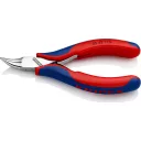 Knipex 35 42 115 elektronikai markoló fogó (45° hajlított félkerek hegyes pofával)(115 mm)