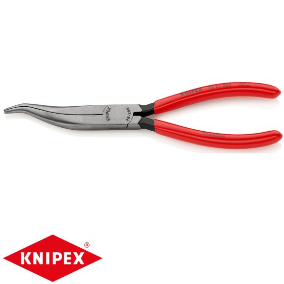 Knipex 38 31 200 könyökös félkerek csőrű fogó (200 mm)