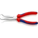 Knipex 38 95 200 félkerek csőrű fogó kerek komponensekhez (krómozott 200 mm)