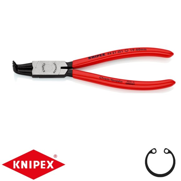 Knipex 44 21 J21 Seeger-gyűrű fogó (belső 19-60 mm, 90 fokos, 170 mm)