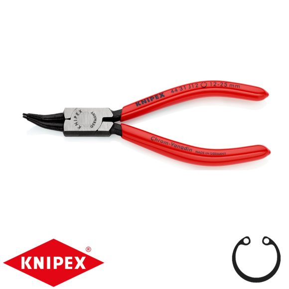 Knipex 44 31 J12 Seeger-gyűrű fogó (belső 12-25 mm, 45 fokos, 140 mm)