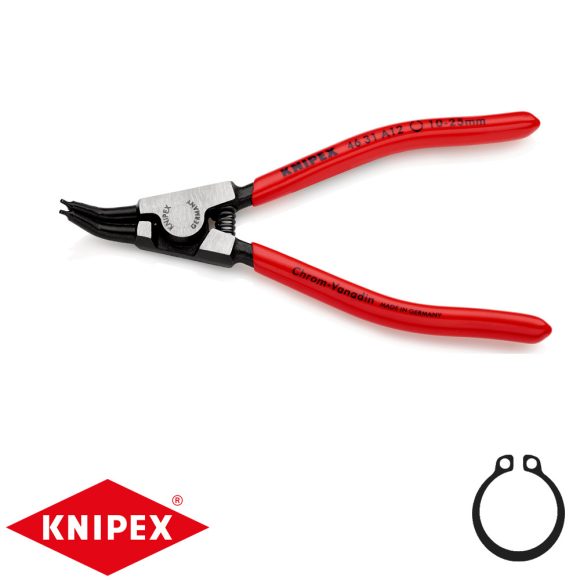 Knipex 46 31 A12 Seeger-gyűrű fogó (külső 10-25 mm, 45 fokos, 130 mm)