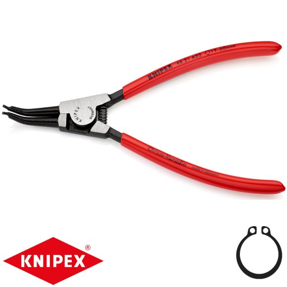 Knipex 46 31 A22 Seeger-gyűrű fogó (külső 19-60 mm, 45 fokos, 185 mm)