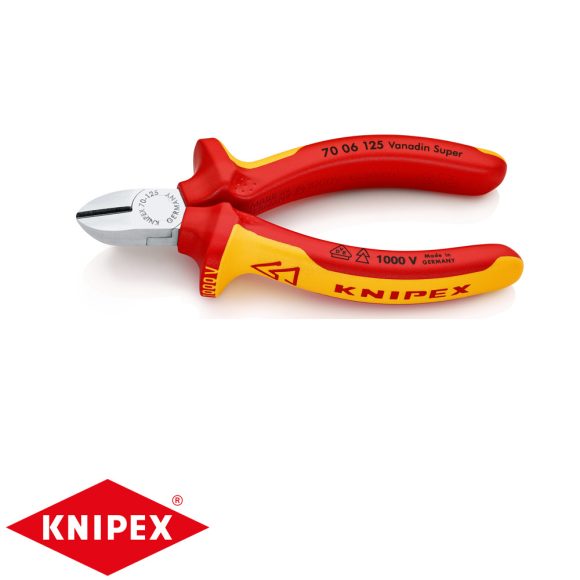 Knipex 70 06 125 oldalcsípő fogó (VDE, 125 mm)