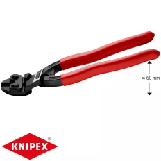   Knipex 71 21 200 CoBolt kompakt csapszegvágó fogó (20°-ban hajlított fej, 200 mm)