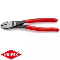   Knipex 74 21 200 erő oldalcsípő fogó (12°-ban hajlított fej, 200 mm)