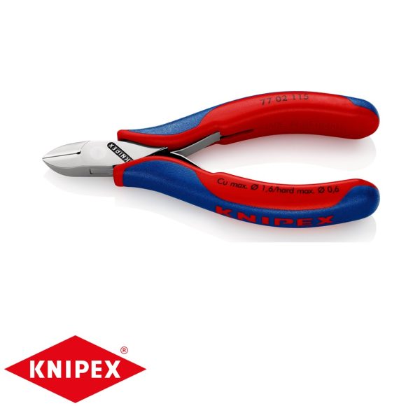 Knipex 77 02 115 elektronikai oldalcsípő fogó (115 mm)