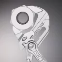 Knipex 86 03 180 fogókulcs (krómozott, 180 mm)