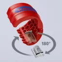 Knipex 90 22 10 BiX vágó műanyag csövekhez (Ø20-50 mm)