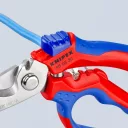 Knipex 95 05 20 hajlított villanyszerelő olló (160 mm)
