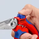 Knipex 95 05 20 hajlított villanyszerelő olló (160 mm)