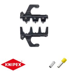   Knipex 97 39 09 krimpelő pofa (10, 16, 25 mm2 szigetelt és szigeteletlen érvéghüvelyhez)