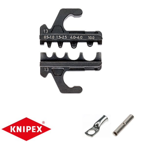 Knipex 97 39 13A krimpelő pofa (0,5 - 10 mm2 szigeteletlen saruhoz és összekötőhöz)