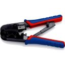 Knipex 97 51 10 krimpelő fogó Western dugókhoz (RJ11/12, RJ45 csatlakozókhoz)