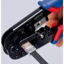 Knipex 97 51 10 krimpelő fogó Western dugókhoz (RJ11/12, RJ45 csatlakozókhoz)