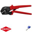 Knipex 97 52 18 krimpelő fogó ikerérvéghüvelyhez (2x6, 2x10, 2x16 mm2) (250 mm)