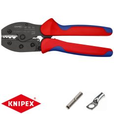   Knipex 97 52 33 krimpelő fogó szigeteletlen sarukhoz és összekötőkhöz (0,5-10 mm2) (220 mm)