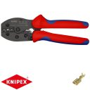 Knipex 97 52 35 krimpelő fogó szigeteletlen csúszósarukhoz (0,5-6 mm2) (220 mm)