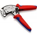 Knipex 97 53 18 önbeálló krimpelő fogó elfordítható fejjel szigetelt és szigeteletlen érvéghüvelyhez (0,08-16 mm2) (240 mm)