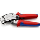 Knipex 97 53 18 önbeálló krimpelő fogó elfordítható fejjel szigetelt és szigeteletlen érvéghüvelyhez (0,08-16 mm2) (240 mm)