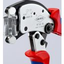 Knipex 97 53 18 önbeálló krimpelő fogó elfordítható fejjel szigetelt és szigeteletlen érvéghüvelyhez (0,08-16 mm2) (240 mm)