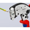 Knipex 97 53 18 önbeálló krimpelő fogó elfordítható fejjel szigetelt és szigeteletlen érvéghüvelyhez (0,08-16 mm2) (240 mm)