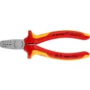 Knipex 97 68 145A krimpelő fogó szigetelt és szigeteletlen érvéghüvelyhez (0,25-2,5 mm2) (VDE, 145 mm)