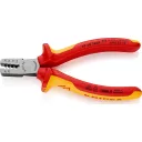 Knipex 97 68 145A krimpelő fogó szigetelt és szigeteletlen érvéghüvelyhez (0,25-2,5 mm2) (VDE, 145 mm)