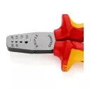 Knipex 97 68 145A krimpelő fogó szigetelt és szigeteletlen érvéghüvelyhez (0,25-2,5 mm2) (VDE, 145 mm)