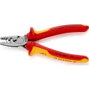 Knipex 97 78 180 krimpelő fogó szigetelt és szigeteletlen érvéghüvelyhez (0,25-16 mm2) (VDE, 180 mm)