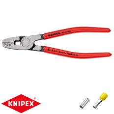   Knipex 97 81 180 krimpelő fogó szigetelt és szigeteletlen érvéghüvelyhez (0,5-6 mm2) (180 mm)