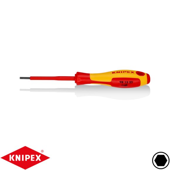 Knipex 98 13 25 szigetelt imbusz csavarhúzó CrVMo - 2.5x75 mm (VDE 1000V)